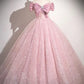 Light Blue Tulle Sequins Long Prom Dress, Lovely A-Line Evening Party Dress        S7193