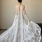 Sexy Lace Strapless Long Wedding Dresses Bridal Gown      S7206