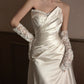 Sexy Lace Strapless Wedding Dresses Long Bridal Gown      S7207