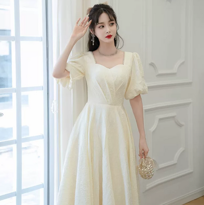 Gentle White Prom Gown , Silky Minimalist Corset Maxi Evening Dress RS1587