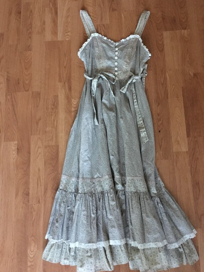 Resort Gray Homecoming Dress , Flowy Chiffon Loose Midi Summer Dress Cami Dress RS1662
