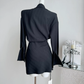 Shirt dress long sleeves new style waist black shirt dress R2103