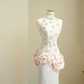 Pink sleeveless waist elegant long dress, prom dress R5628