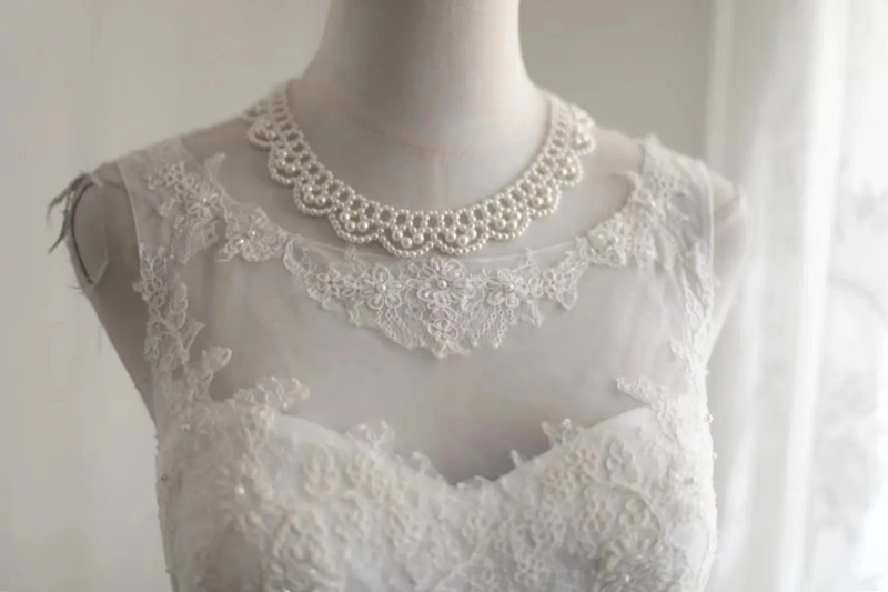 White sleeveless fitted waist elegant long ball gown/bridal dress R6778