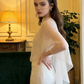 White halter-neck fitted long ball gown/bridal dress R8835