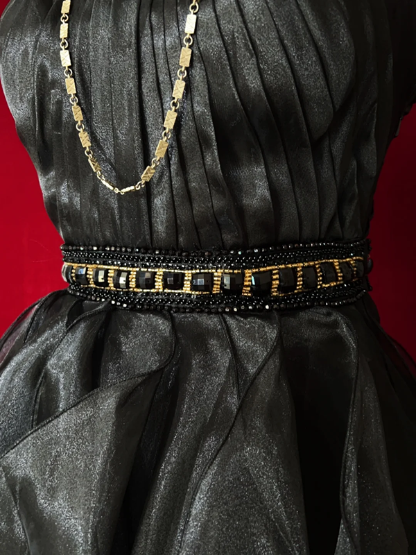 Black tube top pleated waist bud skirt short skirt homecoming dress R5008