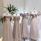 Ash pink waist-cinched, slim-fit and figure-flattering ball gown, bridesmaid dress R5940
