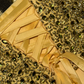 Yellow strapless fitted waist elegant princess long ball gown R7018