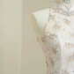 Pink sleeveless waist elegant long dress, prom dress R5628