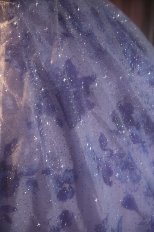 Purple strapless fitted waist ball gown/bridal dress R7271