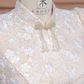 Light nude pink fitted long ball gown, bridal dress R8317