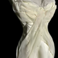 Off-white halter-neck fitted bodycon sexy ball gown R8108