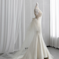 Off-white halter neck fitted waist slim fishtail long ball gown R8434