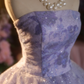 Purple strapless fitted waist ball gown/bridal dress R7271