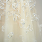 Light apricot halter-neck fitted long ball gown, bridal dress R8895