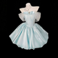Satin Silky Women's Homecoming Dress Blue Corset Short Prom Dress Birthday Dress RS2429