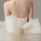 Hazy Bow Back Accessory Women's Homecoming Dress White Corset Short Prom Dress Birthday Dress RS2610