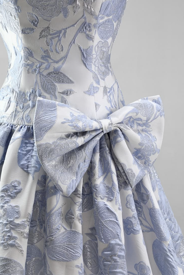 Fresh Printed Pattern Women's Homecoming Dress Pale Blue Corset Short Prom Dress Birthday Dress RS2730