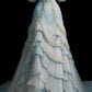Blue square neck, slim waist, elegant skirt cake long skirt, prom dress R5303