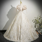 Elegant Ivory Prom Gown , Silky Satin Corset Maxi Evening Dress Ball Gown RS1719