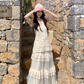 Atmosphere outfit suit holiday beautiful small sling hollow vest skirt a complete set R1746