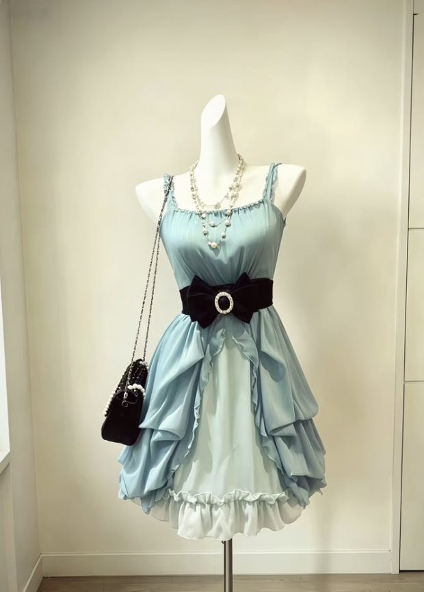 Gentle Mint Green Homecoming Dress , Spaghetti Straps Corset Short Prom Dress Birthday Dress RS1705