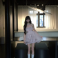 Pink tube top waist slim irregular tulle skirt homecoming dress R5087