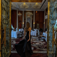 Black strapless fitted waist slim hip-hugging long sexy ball gown R8866