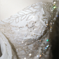 White tube top sequined waist slim sexy long skirt, prom dress R5665
