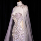 Light pink strapless, fitted waist, bodycon sexy long ball gown, bridal dress R8956