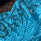 Azure blue strapless fitted waist elegant fairy long ball gown R6899