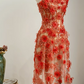 Red strapless, fitted, sexy and alluring ball gown/wedding dress R8063
