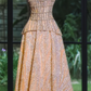 Orange Strapless Waist Slim Diamond Maxi Bridal Dress R5707