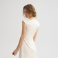 New Chinese style white dress short cheongsam skirt R2799