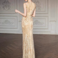 Tulle Glitter Bodycon Prom Gown ,  Elegant Golden Maxi Evening Dress Ball Gown RS1826