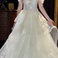 Sequins Glitter Tulle Corset Prom Gown ,  Charming Sliver Maxi Evening Dress Ball Gown RS1832