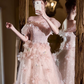 Gliter Tulle Feather Decor Corset Prom Gown ,  Gentle Pink Maxi Birthday Dress Ball Gown RS1838