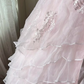 Princess Embroidered Tulle Corset Prom Gown , Sweet Pink Maxi Birthday Dress Ball Gown RS1884
