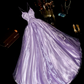 Light purple halter-neck, fitted waist, elegant fairy-like long ball gown R6900