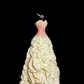 Light pink strapless fitted bodice and light apricot tutu skirt ball gown R8110