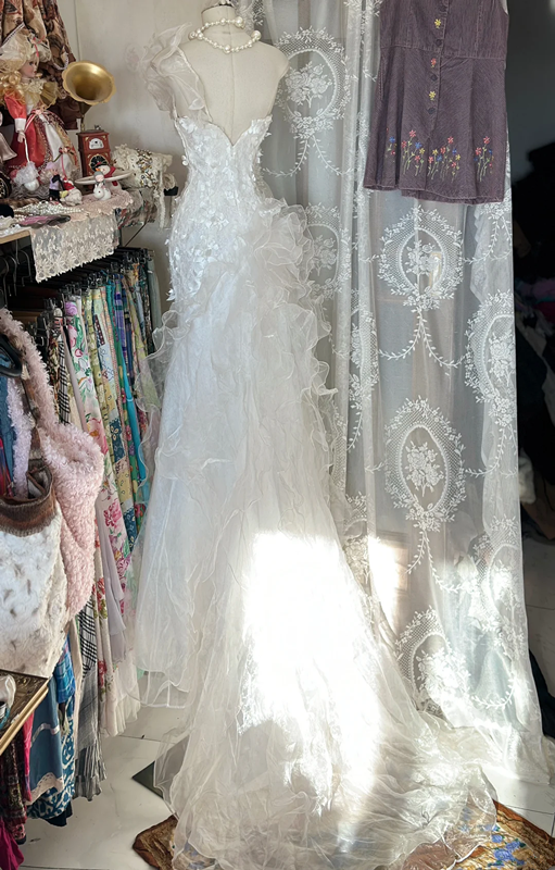 White one-shoulder fitted bodycon maxi dress, ball gown R6261