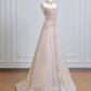 Light pink strapless fitted long ball gown with a classic and elegant style R8206