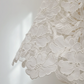 White lace strapless fitted short ball gown R8532