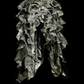 Gray strapless rhinestone-embellished, fitted waist, pleated, tiered skirt, long ball gown R6661