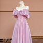 Light pink off-shoulder fitted long ball gown R8406