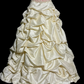 Light pink strapless fitted bodice and light apricot tutu skirt ball gown R8110
