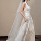 Dreamy Ivory A-Line Halter Lace Trim Corset Maxi Wedding Dress RS1898