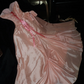 Light pink strapless fitted long ball gown R7021