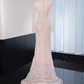 Light purple strapless fitted long ball gown, bridal dress R8988