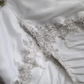 White strapless fitted waist long embroidered ball gown R6702